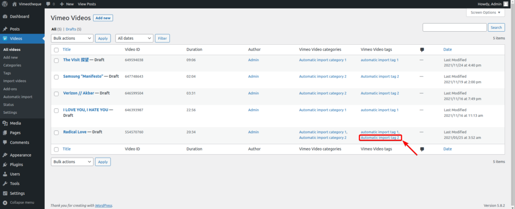 After video post import actions - Help center & Knowledgebase ...