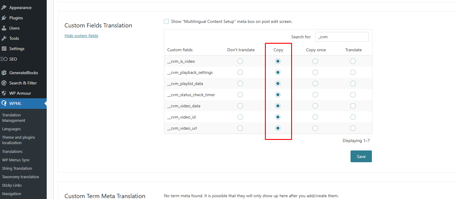 step 3 - set all data to be copied